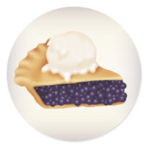 Blueberry Pie à la Mode Sticker