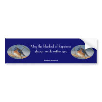 Bluebird Of Happiness Inspirational Bumper Sticker