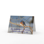 Bluebird Of Happiness Inspirational Card