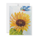 Bluebird of Happiness with Sunflower invitations