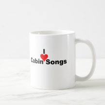 Bluegrass Music: I (heart) Cabin Songs Mugs