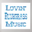 Bluegrass Music Poster posters