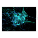 Bluegreen Fractal Card