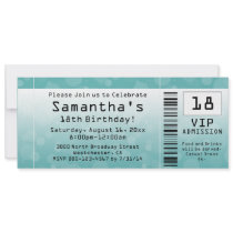 BlueGreen Ticket Invitations