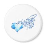 blueheart-w-smoke fridge magnet