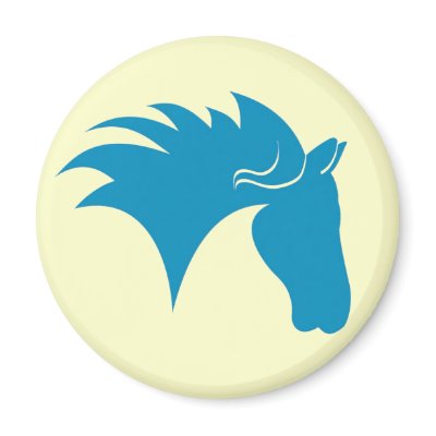 BlueHorse Refrigerator Magnet by brookhouse