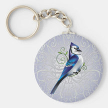 Bluejay Day Keychain