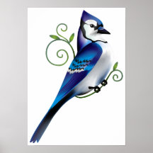 Bluejay Day Print