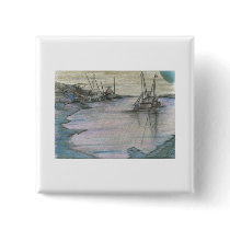 BlueMoon Coastline Pinback Buttons