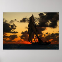 Bluenose Sunset Posters