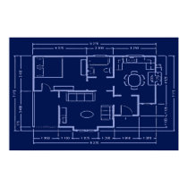blueprint - house plan posters