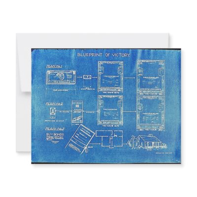 Blueprint Of Victory Personalized Announcement by ww2posters