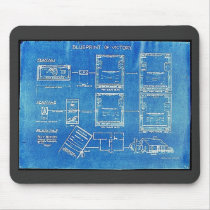 Blueprint Of Victory Mousepad