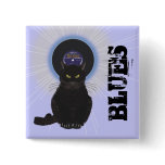 Blues Cat Pinback Button