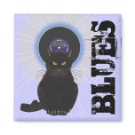Blues Cat Magnet
