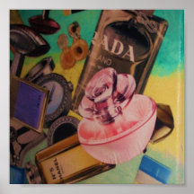 Blue's Favourite Cologne Collage Print