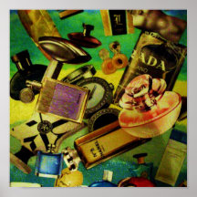 Blue's Favourite Cologne's Collage Print