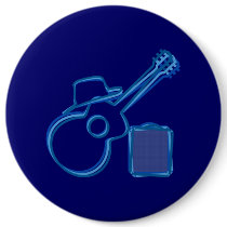 Blues Guitar Flair Button