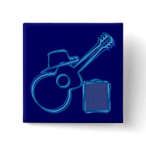 Blues Guitar Flair Button