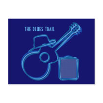 Blues Guitar Postcard