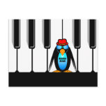 blues man piano postcards