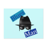 Blues Man Post Cards