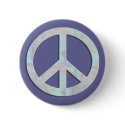Blues Peace Sign Button
