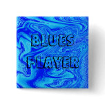 Blues Player Square Pins