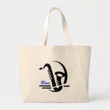 Blues Sax Canvas Bag