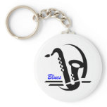 Blues Sax Keychain