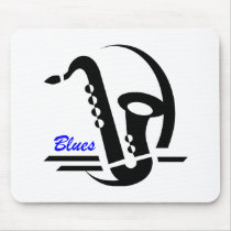 Blues Sax Mouse Mat