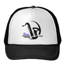Blues Sax Trucker Hat