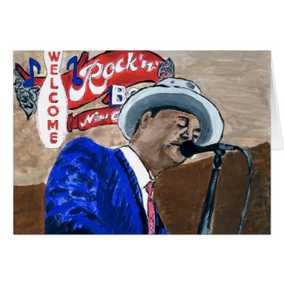 Blues Singer Cards by figstreetstudio