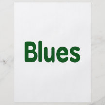 Blues word green music design.png flyer
