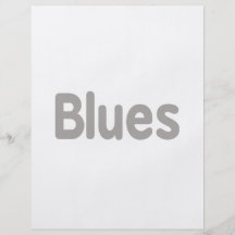 Blues word grey music design.png flyers