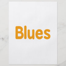 Blues word l orange music design.png personalized flyer