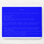 BlueScreen Mouse Pad