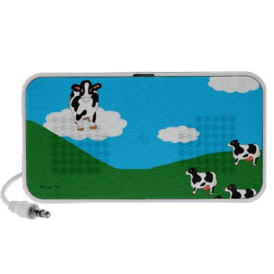 BlueSky Cows "Great One" Doodle Speakers by PRLimages