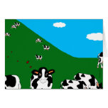 BlueSky Cows Hillside Card