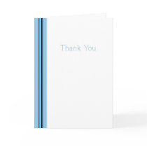 BlueStriped Thank You Greeting Card