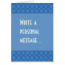 Bluesville Retro Squares Stars Greeting Card