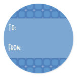 Bluesville Retro Squares Stars Sticker