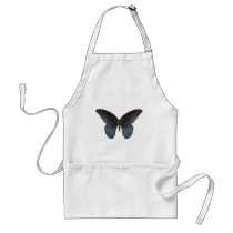 BlueSwallowTail Butterfly Apron