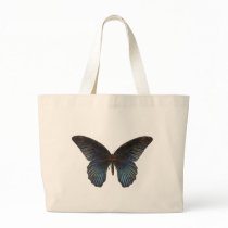 BlueSwallowTail Butterfly Canvas Bag