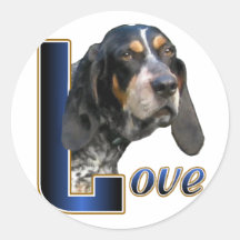 Bluetick Coonhound Gifts Round Sticker