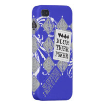 BlueTigerPoker Iphone Case Case For iPhone 4
