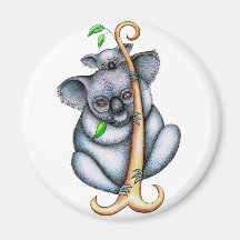 Bluey and bub koala refrigerator magnet