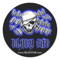 BlueyFab Round LG Sticker