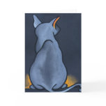 Blue'z Cat  by Robyn Feeley Greeting Cards