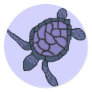 Bluish-purple Honu sea turtle stickers